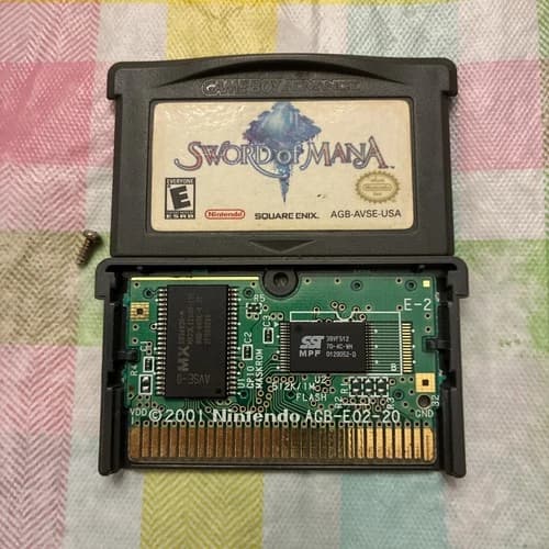 Sword of Mana Nintendo Game Boy Advance GBA Authentic Tested Saves