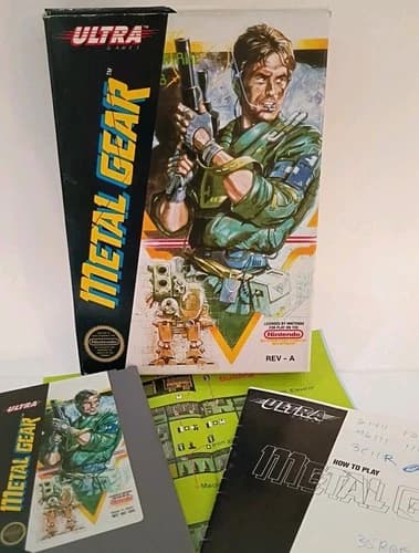 METAL GEAR Nintendo NES Complete Authentic With MAP Cleaned & Tested CIB