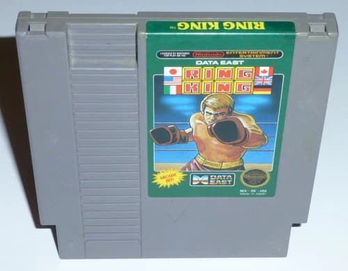 Ring King (Nintendo NES Authentic Game) Cleaned Tested Working