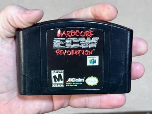 ECW Hardcore Revolution (Nintendo 64, N64) Game - Authentic - Tested
