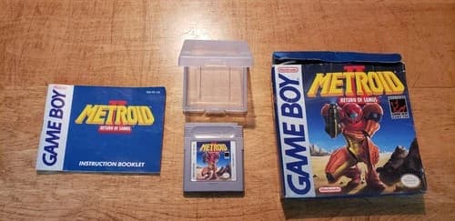 Metroid II Return of Samus Game Boy Complete In Box CIB Authentic Tested