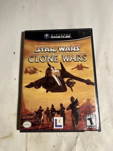 Star Wars: The Clone Wars (Nintendo GameCube, 2002) Complete CIB Tested