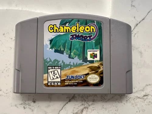 Chameleon Twist Nintendo 64 N64 AUTHENTIC AND TESTED