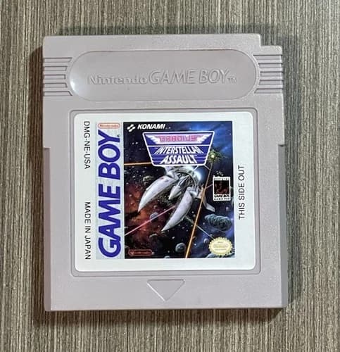 Gradius Interstellar Assault Gameboy 1991, Authentic, Tested