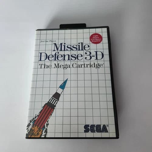 Missile Defense 3-D Video Game For Sega Master System 1987