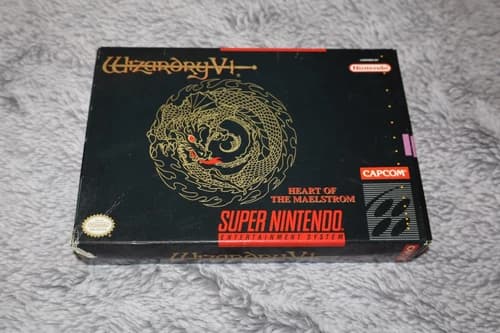 Wizardry V: Heart Of The Maelstrom (SNES, 1994) CIB. Manual