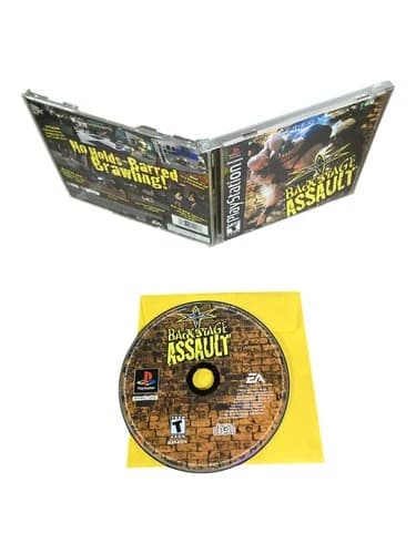Sony PlayStation 1 PS1 CIB COMPLETE TESTED WCW Backstage Assault