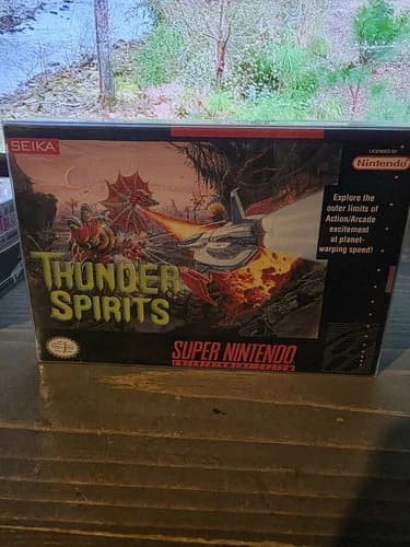 Thunder Spirits COMPLETE IN BOX Super Nintendo Game SNES