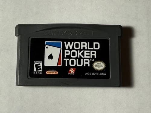 World Poker Tour Game Boy Advance Nintendo GBA Authentic Tested