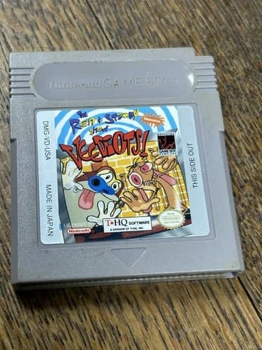 ✅ REN & STIMPY SHOW - VEEDIOTS Nintendo GameBoy Game Cartridge