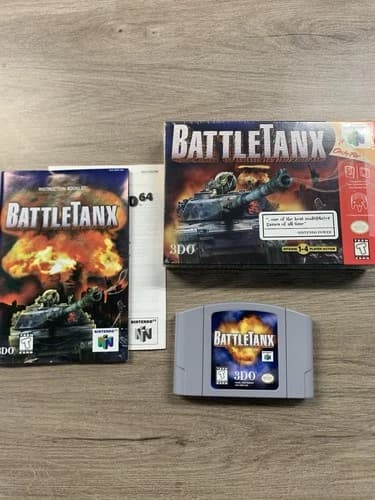 Battletanx N64 Nintendo 64 Game CIB TESTED C