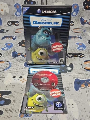 Monsters, Inc. Scream Arena (Nintendo GameCube 2002) CLEANED & TESTED CIB