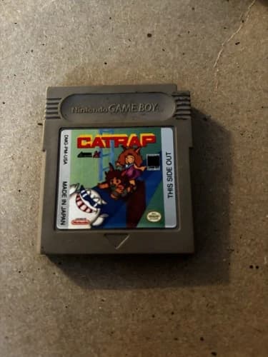 Catrap Game Boy Cartridge 1990 Authentic