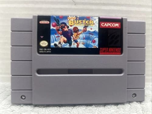 Super Buster Bros Nintendo SNES Game Cartridge 1992 Edition, Tested
