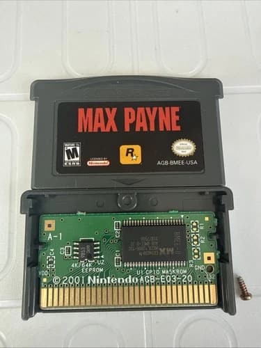Max Payne Game Boy Advance GBA Game - Tested and Working - Authentic