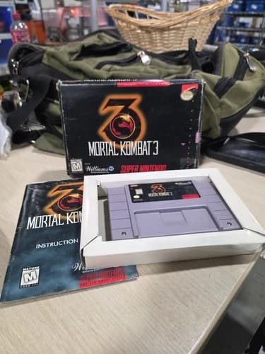 Super Nintendo SNES Mortal Kombat 3 Complete CIB Tested