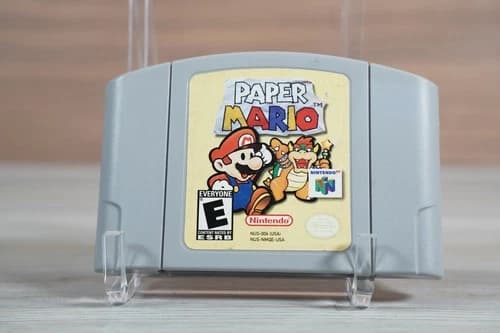 Paper Mario Authentic Nintendo N64 Cartridge Tested & Working