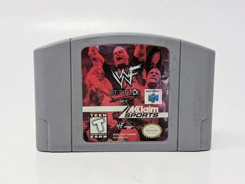 WWF Attitude (Nintendo 64, 1999) - N64 Cart Only