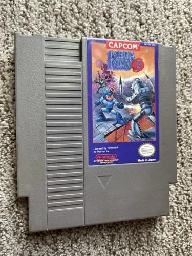 Mega Man 3 III (Nintendo NES, 1990) Tested Works Well