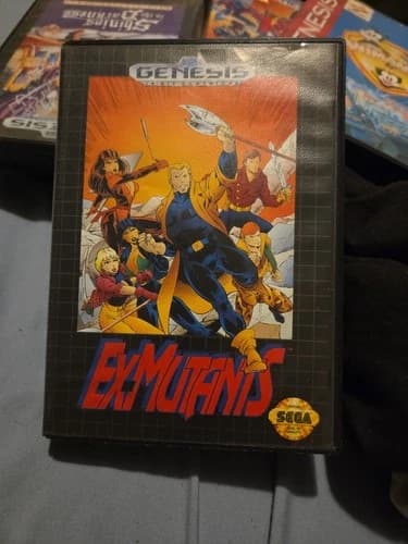 Ex-Mutants Sega Genesis Game CIB Complete With Manual & Case, Tested & Working