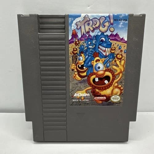 NES Trog Nintendo Entertainment System, 1991 Cleaned & Tested