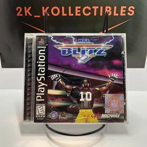 NFL Blitz (Sony PlayStation 1) - Complete In Box - Tested/Working