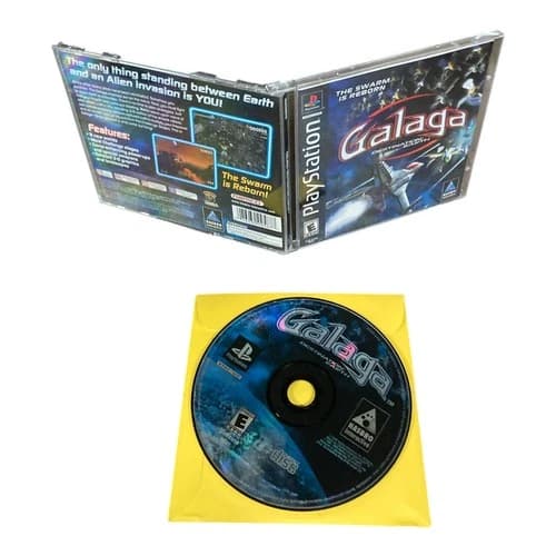 Sony PlayStation 1 PS1 CIB COMPLETE TESTED Galaga Destination Earth