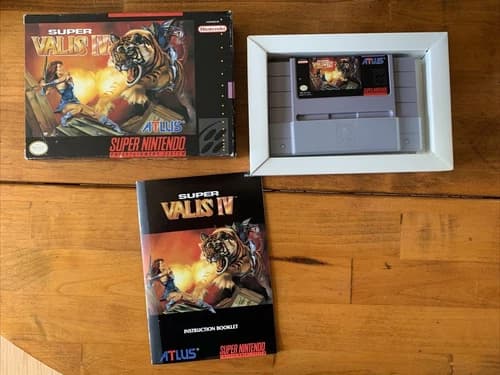 Super Valis IV (SNES, 1993) CIB Great Condition, Awesome Platformer ATLUS