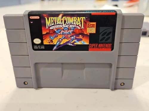 Vintage 1993 Super Nintendo SNES Game Metal Combat- Falcons Revenge