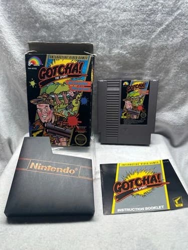 Gotcha! The Sport! Nintendo NES Good Used Condition Complete Video Game