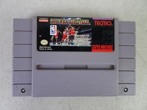 Tecmo Super NBA Basketball (Super Nintendo Entertainment, 1992) SNES Tested