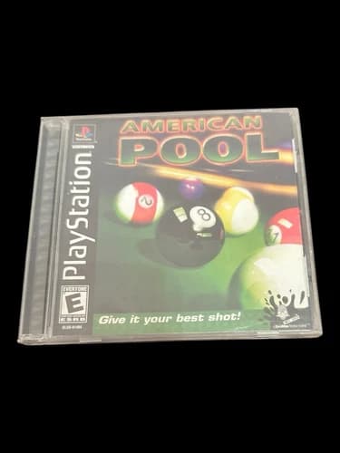 American Pool Playstation PS1 Video Game Complete Manual Case