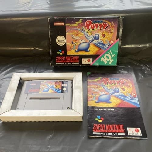 Super Putty - Super Nintendo (SNES) - Complete with manual