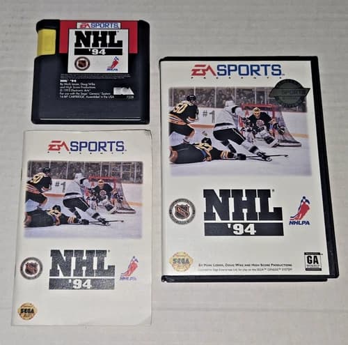 NHL '94 (Sega Genesis, 1993) COMPLETE!! Limited Edition Case!! Hit the Ice!!!!