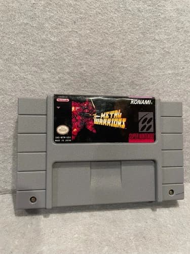 NINTENDO SNES SUPER NINTENDO METAL WARRIORS CUSTOM VINYL LABEL