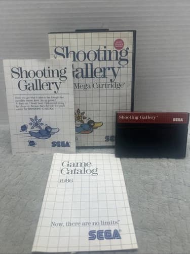 Shooting Gallery Light Phaser Series Sega Master System Video Game Complete CIB