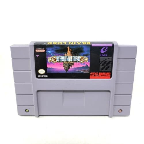 Brain Lord SNES (Super Nintendo, 1994) Authentic Tested Working