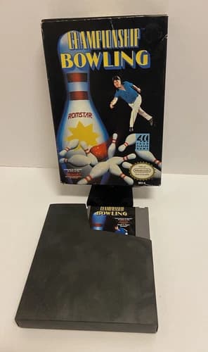 Nintendo NES Game Championship Bowling CIB Complete In Box * No instructions!