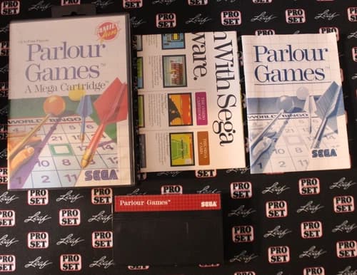Parlour Games (Sega Master System, 1988) Complete in Box CIB - Tested!