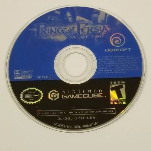 Prince of Persia The Sands of Time Gamecube game disc only Tested Works