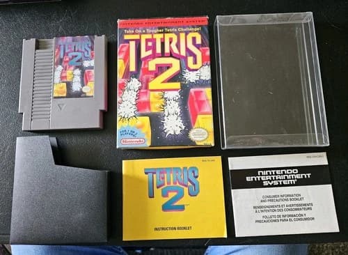 Tetris 2 (Nintendo Entertainment System, 1993) NES CIB Complete Tested and Works