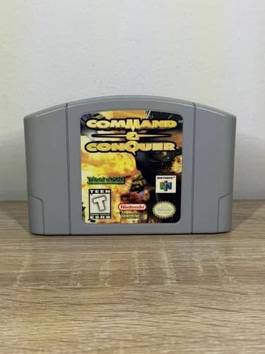 Command & And Conquer (Nintendo 64 N64, 1999) Game Cartridge Cleaned & Tested