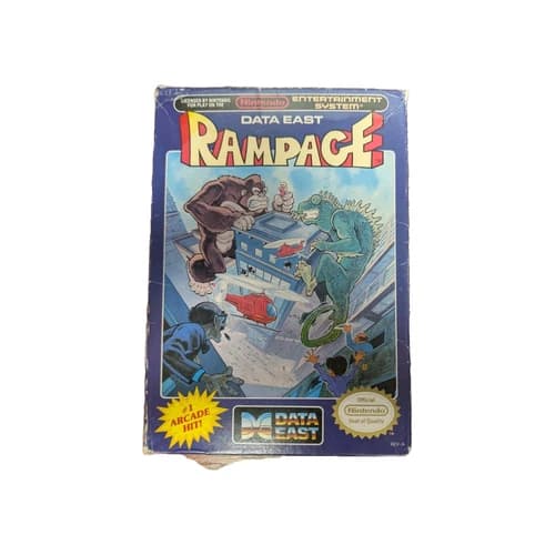 Nintendo NES Rampage CIB Manual W/ Reg card and styrofoam