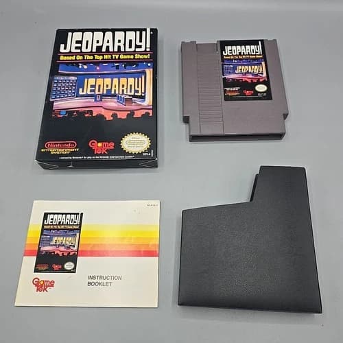 Jeopardy! NES Nintendo Entertainment System With Manual And Box