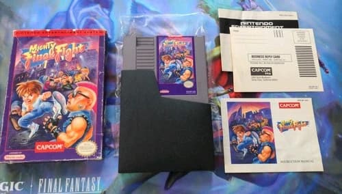NES Mighty Final Fight Complete CIB Authentic! Nintendo!