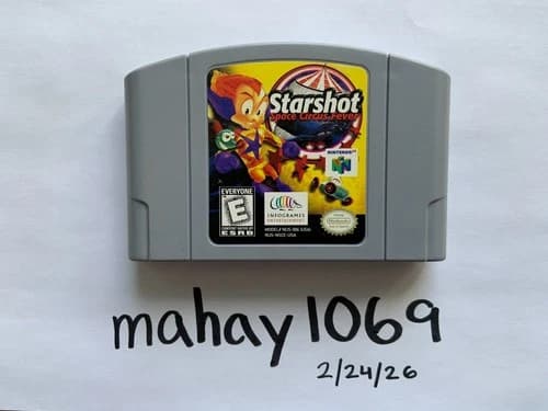 Starshot: Space Circus Fever Nintendo 64 N64 Authentic Very Clean!