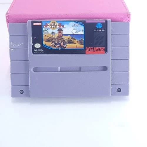 Super Conflict Nintendo SNES Video Game Tested Cartridge Only