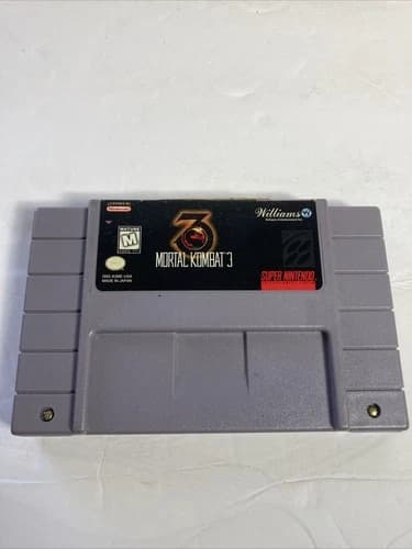 Mortal Kombat 3 SNES Super Nintendo Game Cartridge RARE TESTED