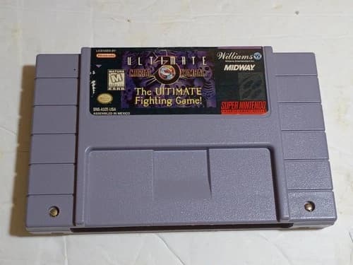 Ultimate Mortal Kombat 3 - Super Nintendo SNES Authentic Cartridge