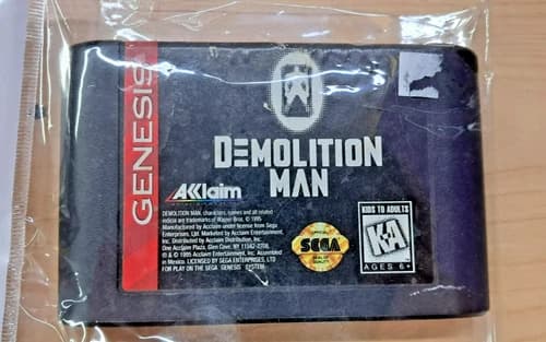 Demolition Man for Sega Genesis (CARTRIDGE ONLY)